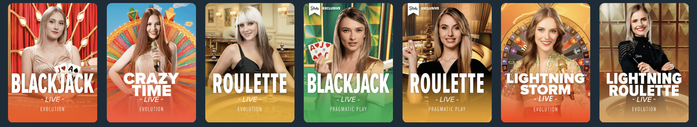 Preview of Stake  casino live dealers